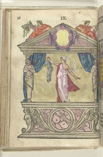 Stage with personification of Magnanimity (Magnanimitas), 1578