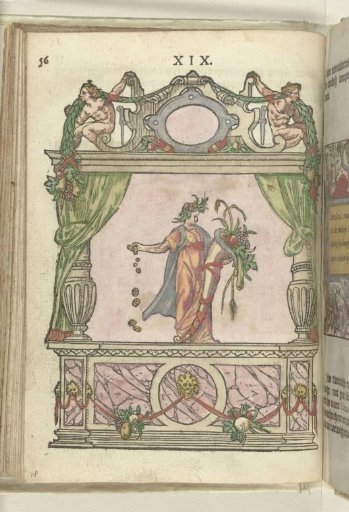 Stage with the personification of Liberality (Liberalitas), 1578