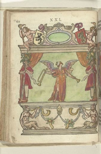 Stage with the personification of Fame (Fama), 1578