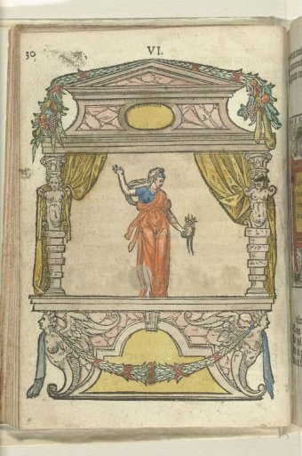 Stage with personification of Diligence (Diligentia), 1578