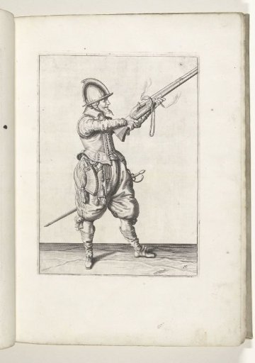 Soldier raising the musket with both hands (no. 10), ca. 1600