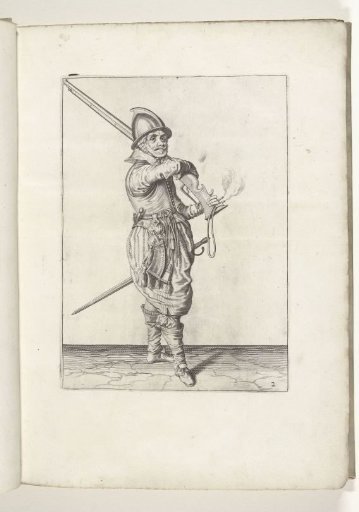 Soldier taking his musket from his shoulder (no. 2), ca. 1600