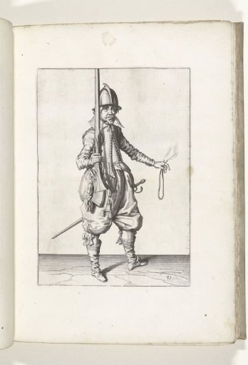 Soldier holding his musket upright with his right hand (no. 31), ca. 1600