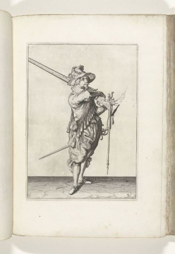 Soldier taking his musket from his shoulder (no. 3), ca. 1600