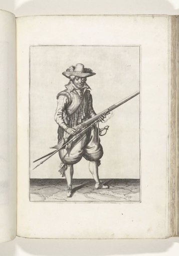 Soldier shaking powder from his musket (no. 19), ca. 1600