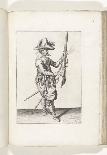 Soldier holding his musket upright with his left hand (no. 31), ca. 1600