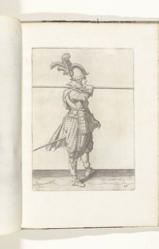 Soldier carrying his spear horizontally on his right shoulder (no. 26), ca. 1600