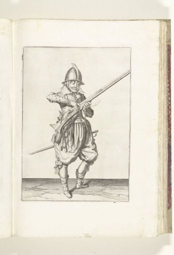 Soldier detaching the match from the cock of his musket (no. 13), ca. 1600