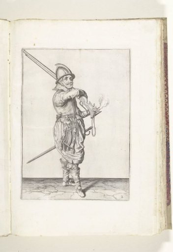 Soldier taking his musket from his shoulder (no. 2), ca. 1600