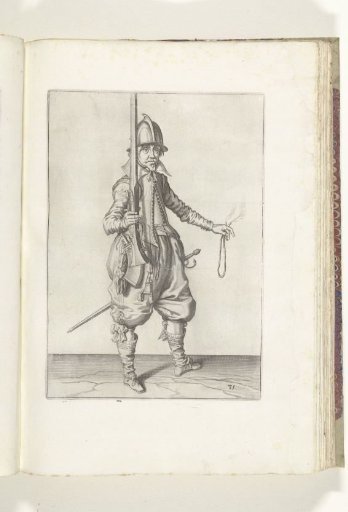 Soldier holding his musket upright with his right hand (no. 31), ca. 1600