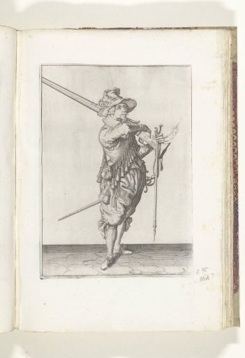 Soldier taking his musket from his shoulder (no. 3), ca. 1600