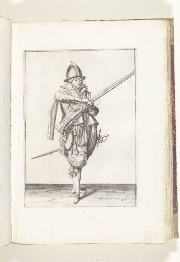 Soldier with a musket taking the match (no. 5), ca. 1600
