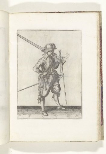 Soldier carrying his musket on his shoulder (no. 34), ca. 1600