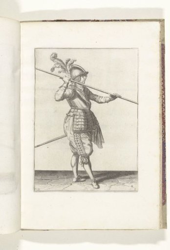 Soldier carrying his pike almost horizontally above his right shoulder (no. 9), ca. 1600