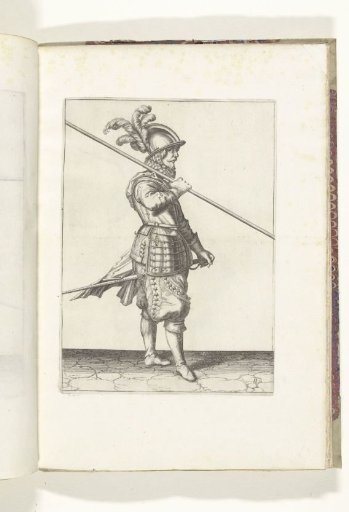 Soldier carrying his spear on his right shoulder, the point angled towards the ground (no. 11), ca. 1600