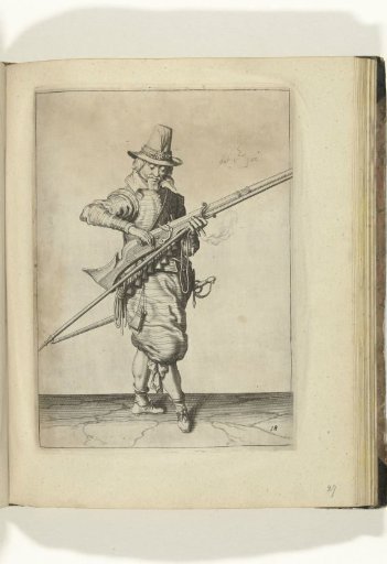 Soldier closing the pan of his musket (no. 18), ca. 1600