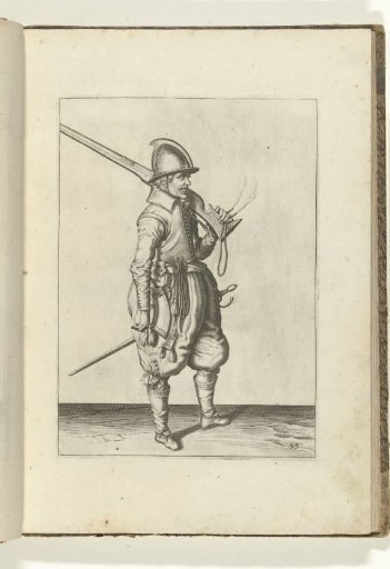 Soldier carrying his arquebus on his shoulder (no. 33), ca. 1600