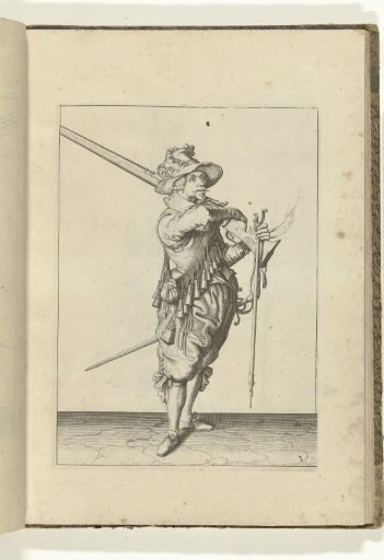 Soldier taking his musket from his shoulder (no. 3), ca. 1600
