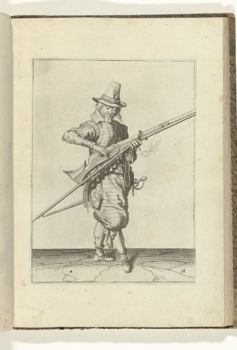Soldier closing the pan of his musket (no. 18), ca. 1600