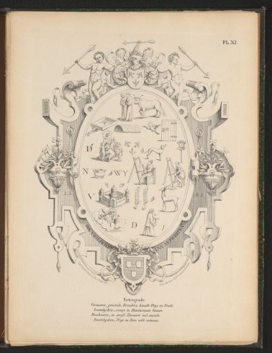 Welcome rebus of Antoon van Stralen, captain of De Violieren, 1561