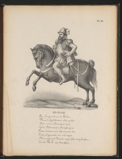 Guild brother of De Violieren, on horseback, 1561