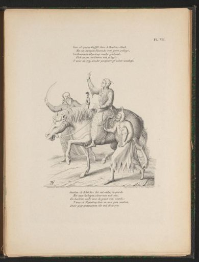 Juerken, the jester of De Violieren, on horseback, 1561