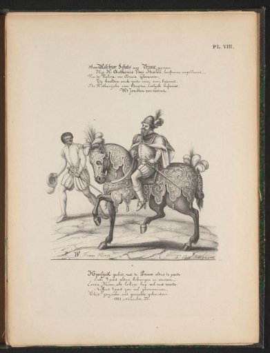 Melchior Schetz, the prince of De Violieren, on horseback, 1561