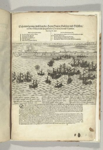 Naval Battle in Which the Eight Galleys of Spinola Are Defeated by the Fleet of Joos de Moor, 1603