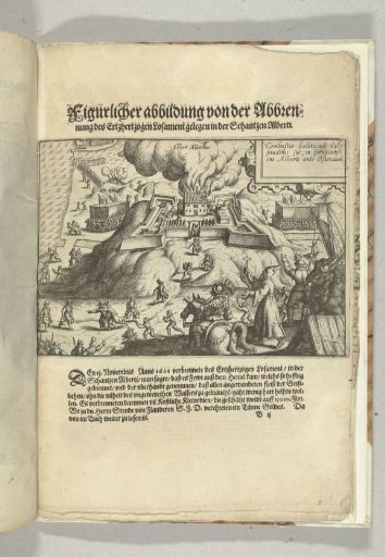 Siege of Ostend: Fire in Fort Albertus on 13 November 1601