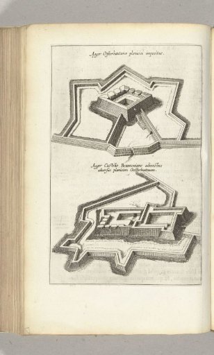 Two types of Spanish bastions, 1624-1625