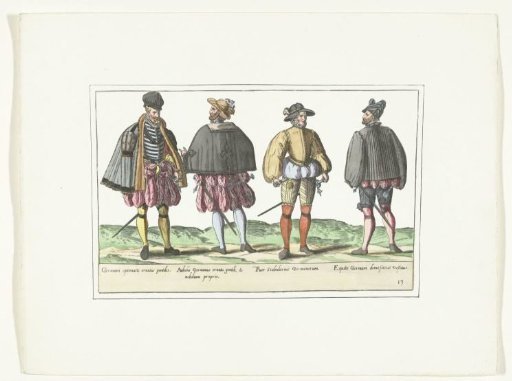 Four Men Dressed According to German Fashion, ca. 1580