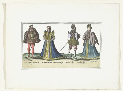 Two Women and Two Men Dressed According to the Fashion in North Rhine-Westphalia and Flanders, ca. 1580