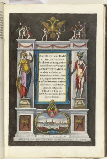 Title Print for the Description of the Entry of Albert and Isabella into Antwerp, 1599