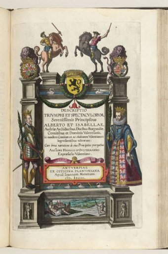 Title Print for the Description of the Entry of Albert and Isabella at Valenciennes, 1599