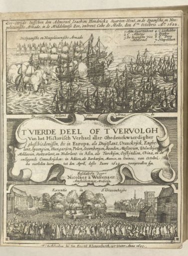 Title page of Historisch verhael, volume 2 (part 4), 1622-1623