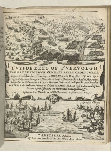 Title page of Historisch verhael, volume 2 (part 5), 1623