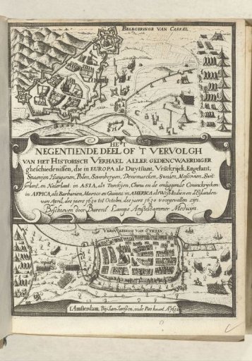 Title page of Historisch verhael, volume 7 (part 19), 1630