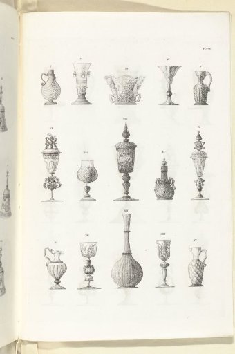 Glass objects, plate XVIII