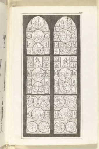 Window with stained glass, plate XXII