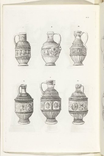 Stoneware jugs, plate V