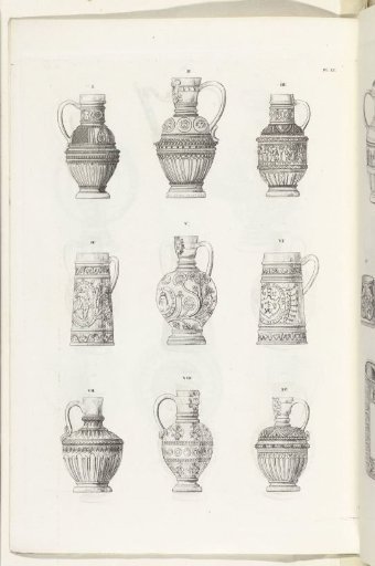 Stoneware jugs, plate IX