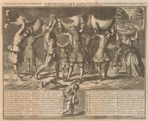 John Law and others carry their debts on their shoulders, 1720