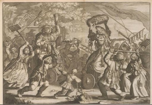 Struggle between the wind trade and impending poverty, 1720