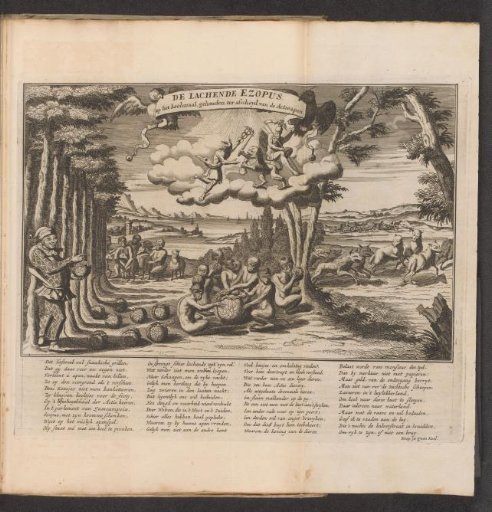 The Laughing Aesopus at the coal meal at the farewell of the Action Apes, 1720