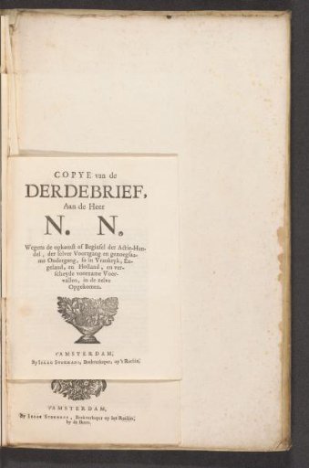 Third letter on the fraud of the wind trade, 1720