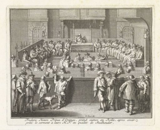 Frederik Hendrik takes his seat as stadtholder in the States of Holland, 1625