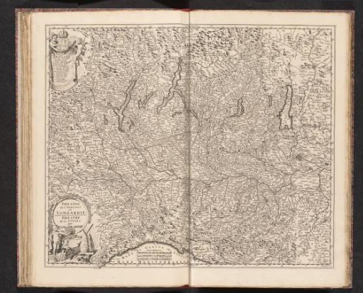 Map of the battlefield in Lombardy, 1701-1713