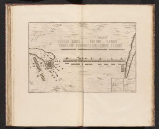 Map of the Battle of Chiari, 1701