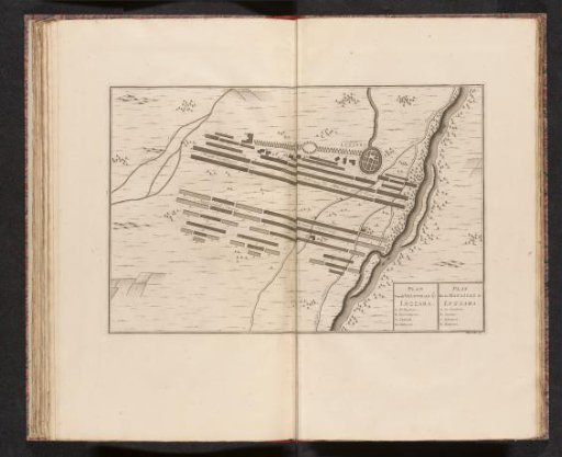 Map of the Battle of Luzzara, 1702