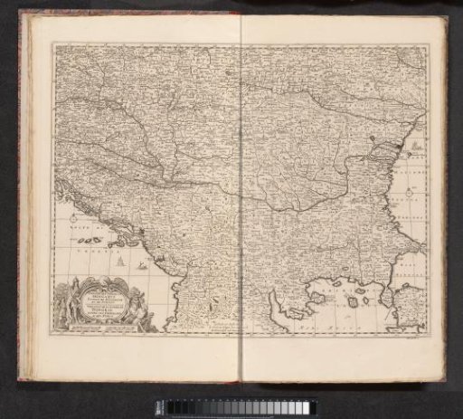 Map of the battlefield against the Turks in Hungary, ca. 1683-1695